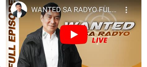 wanted sa radyo live today|wanted sa radyo live.